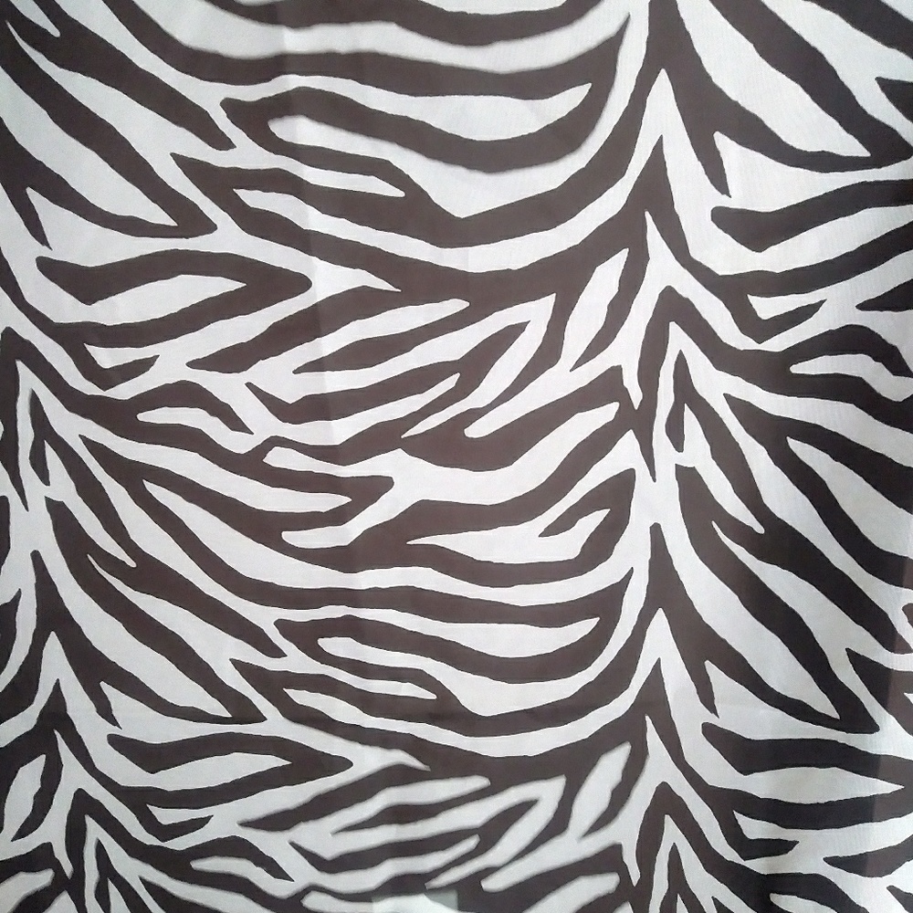 Set of 4 sheer animal print curtain panels